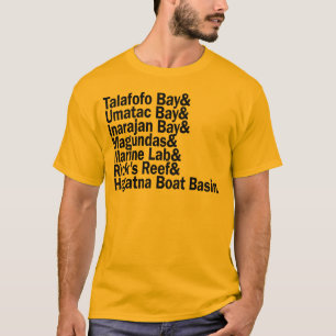 GUAM RUN 671 Surf Spots T-Shirt