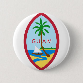 Guam Seal GU 6 Cm Round Badge