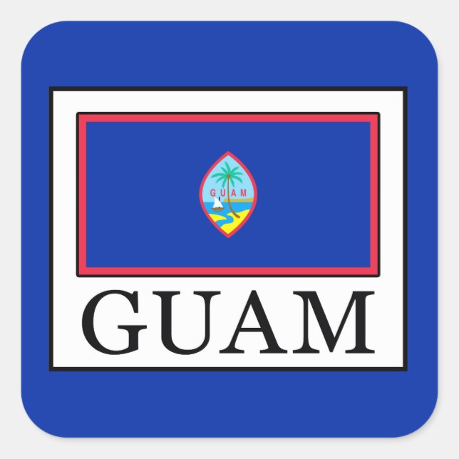 Guam Square Sticker (Front)