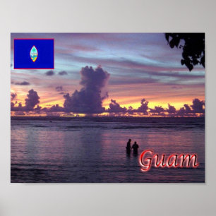 Guam - Sunset - Poster