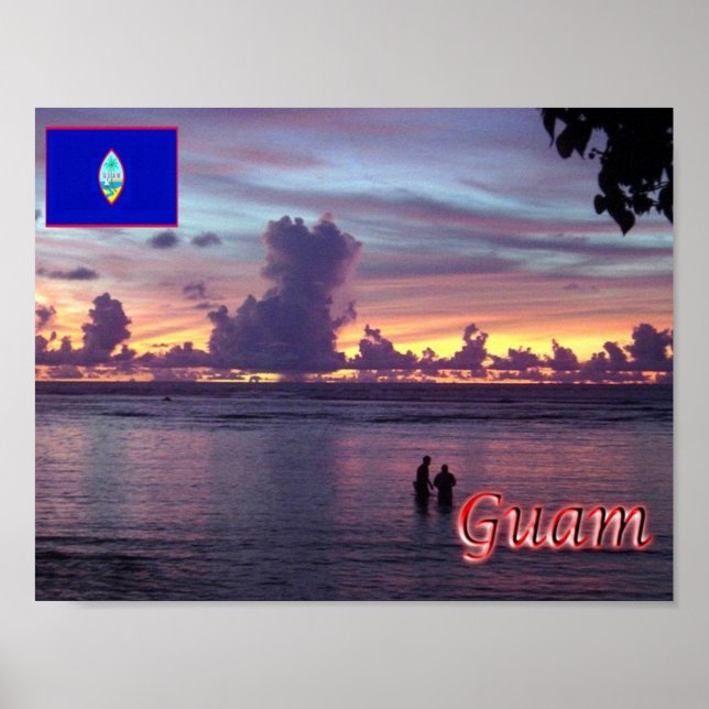 Guam - Sunset - Poster (Front)