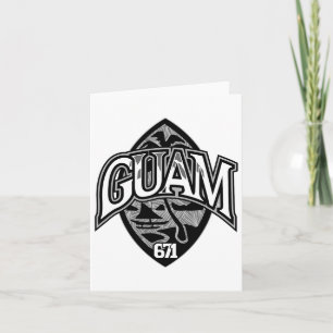 Guam Usa Seal Chamorro Pride Guamanian Islander Gi Card