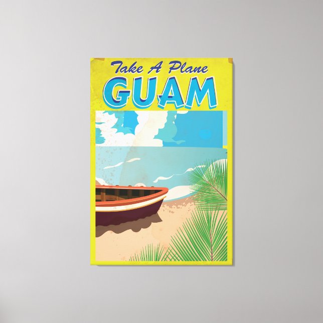 Guam Vintage Travel Poster Canvas Print (Front)