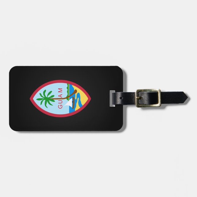 Guamanian  coat of arms luggage tag (Front Horizontal)