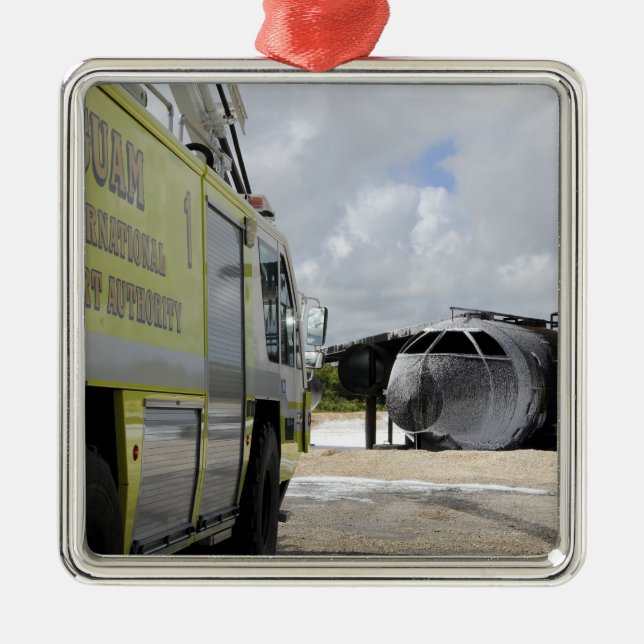 Guam's WONPAT Airport Metal Tree Decoration (Front)