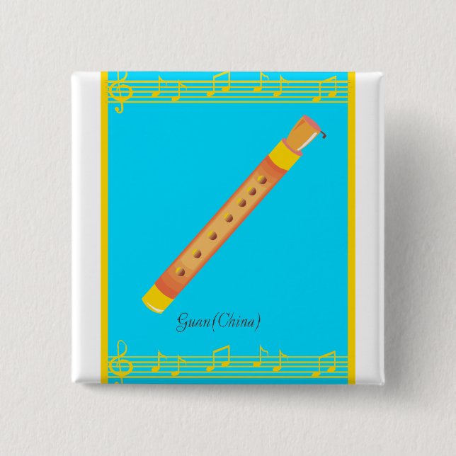 Guan 15 Cm Square Badge (Front)