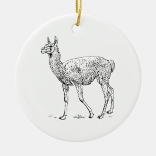 Guanaco Ceramic Tree Decoration