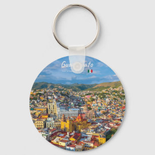 Guanajuato, Mexico - Colourful Cityscape Key Ring