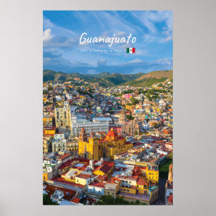 Guanajuato, Mexico - Colourful Cityscape Poster