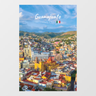 Guanajuato, Mexico - Colourful Cityscape Window Cling