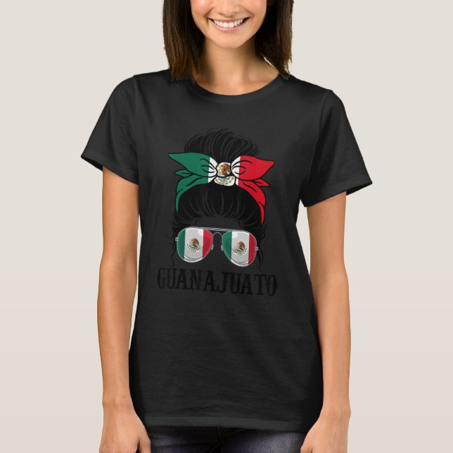 Guanajuato Mexico Pride Mexican Flag State T-Shirt (Front)