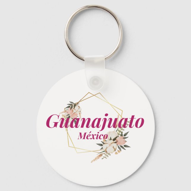 Guanajuato Mexico Travel Destination Bridesmaid Key Ring (Front)
