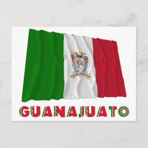 Guanajuato Waving Unofficial Flag Postcard