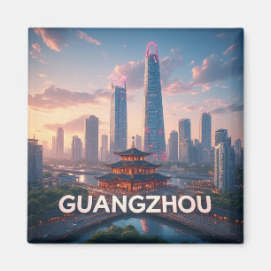 Guangzhou China City Souvenir 📍 Magnet