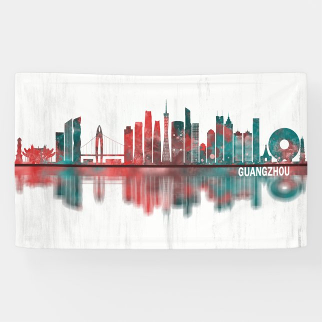 Guangzhou China Skyline Banner (Horizontal)
