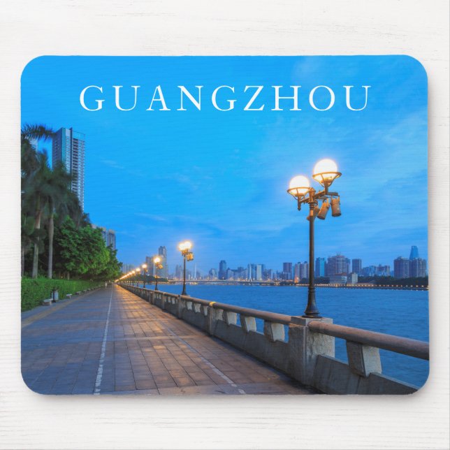 Guangzhou City waterfront Mouse Mat (Front)