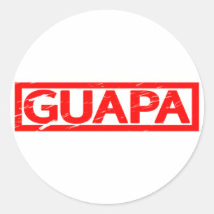 Guapa Stamp Classic Round Sticker