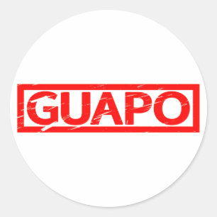 Guapo Stamp Classic Round Sticker