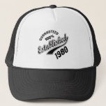 Guaranteed 100% Established 1980 Trucker Hat<br><div class="desc">Guaranteed 100% Established 1980</div>