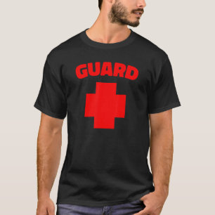 Guard Costume Lifeguarding Uniform Guard Worker Un T-Shirt