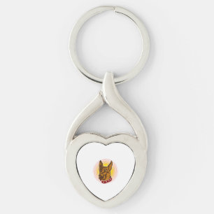 Guard Dog Belgian Malinois Shepherd Key Ring