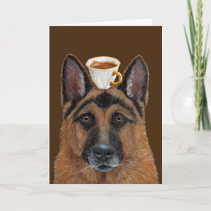 Guard of the Cappuccino greeting card