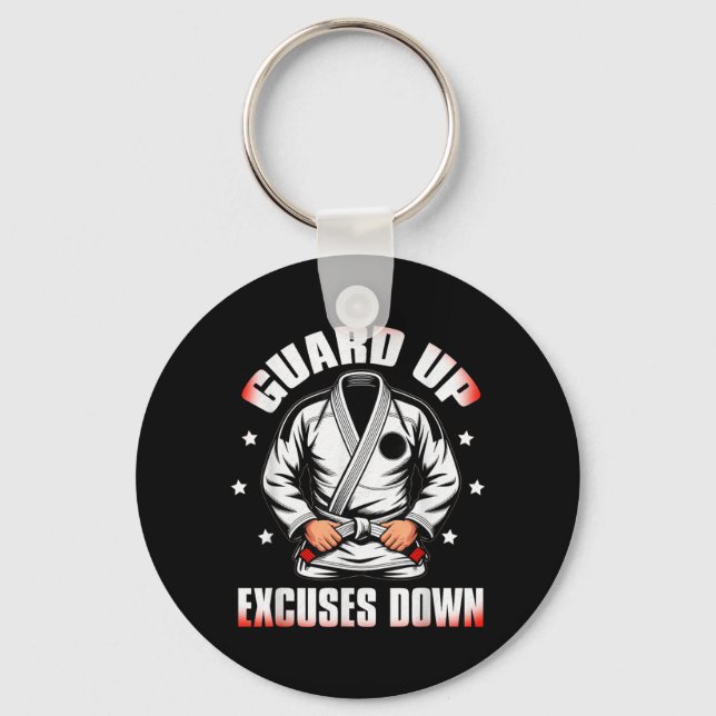 Guard UP Excuses Down Key Ring (Front)