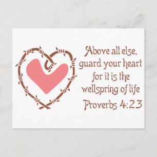 Guard Your Heart Postcard