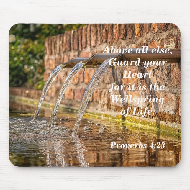 Guard Your Heart Proverbs 4:23 Mousepad (Front)