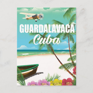 Guardalavaca beach vacation poster postcard