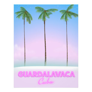 Guardalavaca Cuba vintage travel poster
