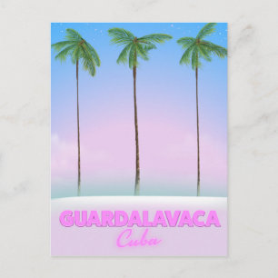 Guardalavaca Cuba vintage travel poster Postcard
