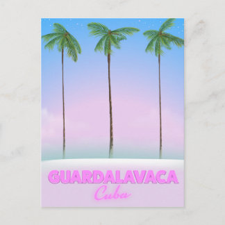 Guardalavaca Cuba vintage travel poster Postcard