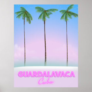 Guardalavaca Cuban vintage travel poster