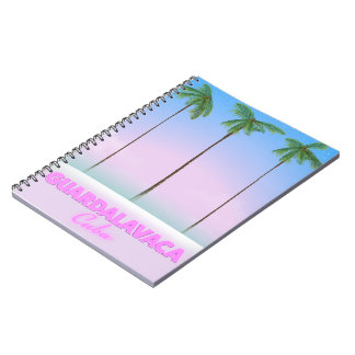 Guardalavaca Cuban vintage travel poster Notebook
