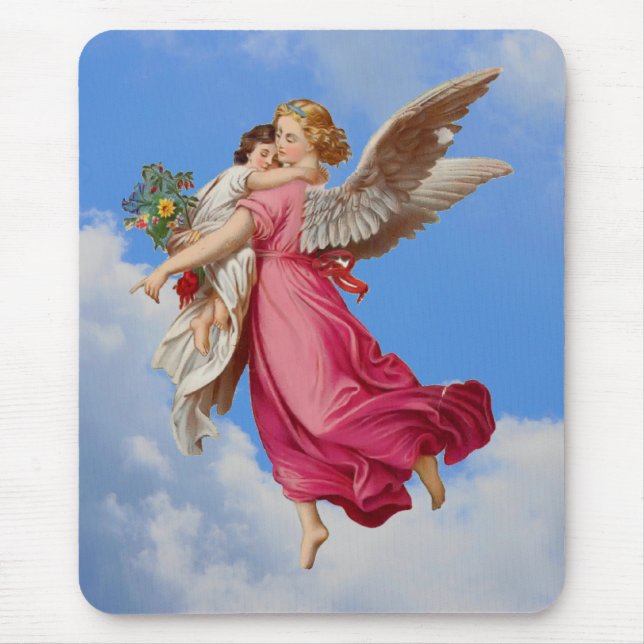 Guardian Angel And Child Mousepad (Front)
