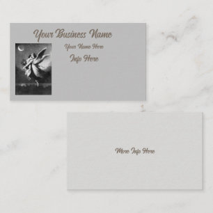 Guardian Angel At Night Business Card