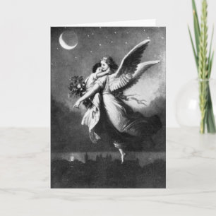 Guardian Angel At Night Card