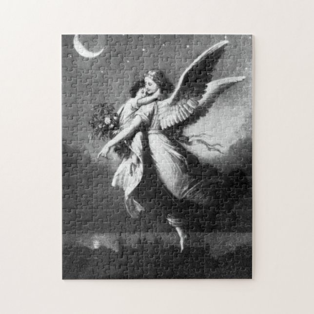 Guardian Angel At Night Jigsaw Puzzle (Vertical)