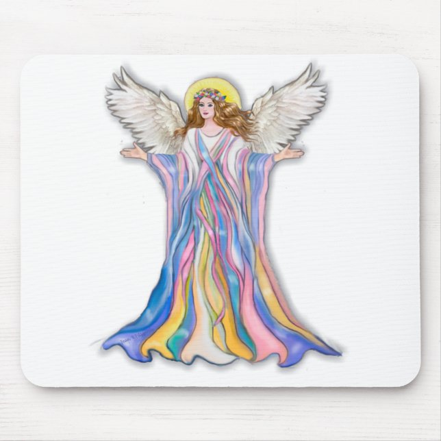 Guardian Angel Blessing Mouse Mat (Front)