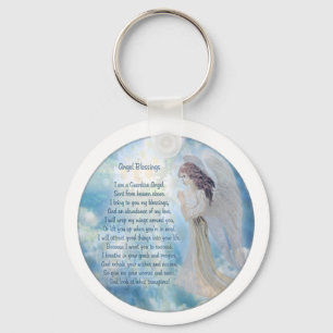 Guardian Angel Blessings Key Ring