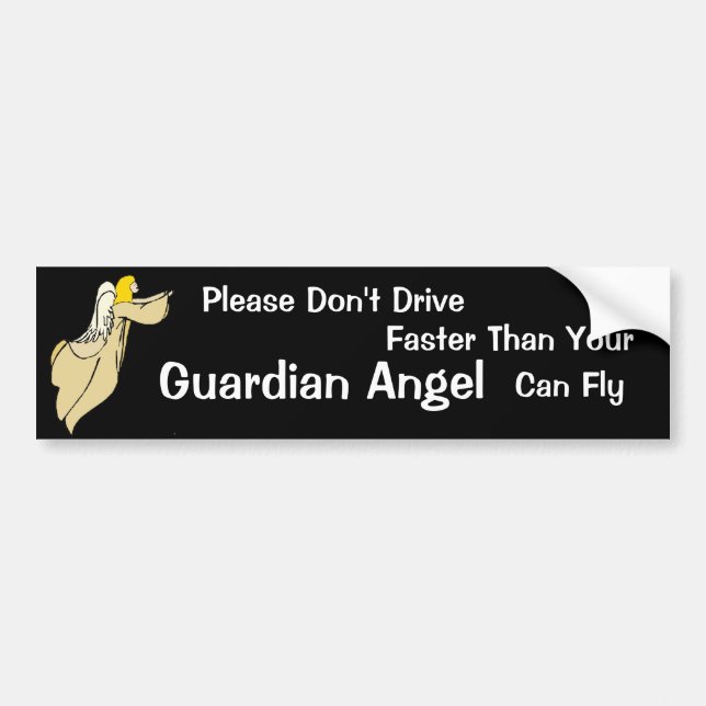 Guardian Angel Bumper Sticker (Front)