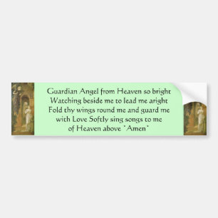 Guardian Angel bumper sticker