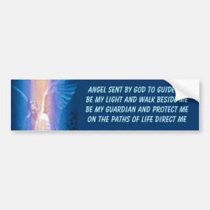 Guardian Angel bumper sticker