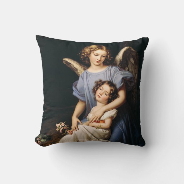Guardian angel by Joseph Karl Stieler Cushion (Front)