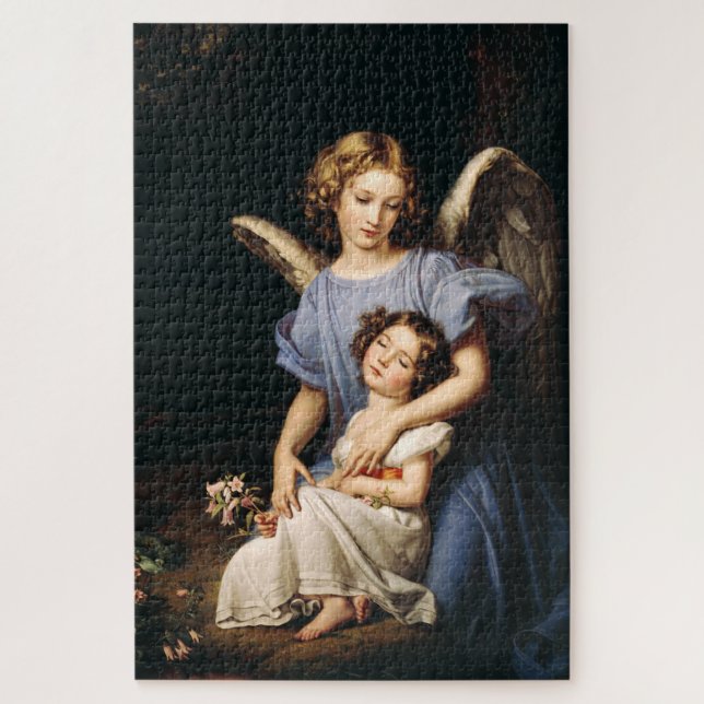 Guardian angel by Joseph Karl Stieler Jigsaw Puzzle (Vertical)