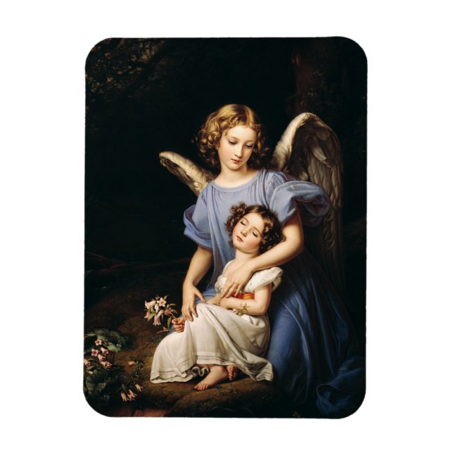 Guardian angel by Joseph Karl Stieler Magnet (Vertical)