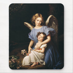 Guardian angel by Joseph Karl Stieler Mouse Mat
