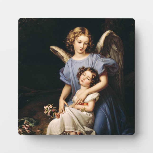 Guardian angel by Joseph Karl Stieler Plaque (Front)
