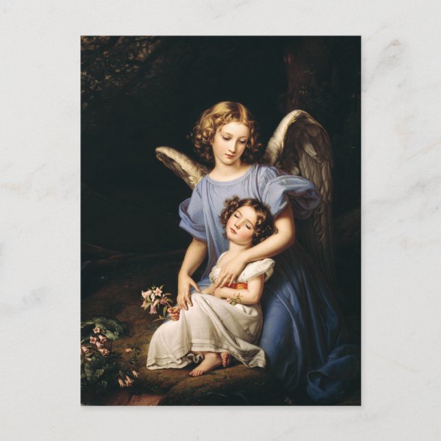 Guardian angel by Joseph Karl Stieler Postcard (Front)